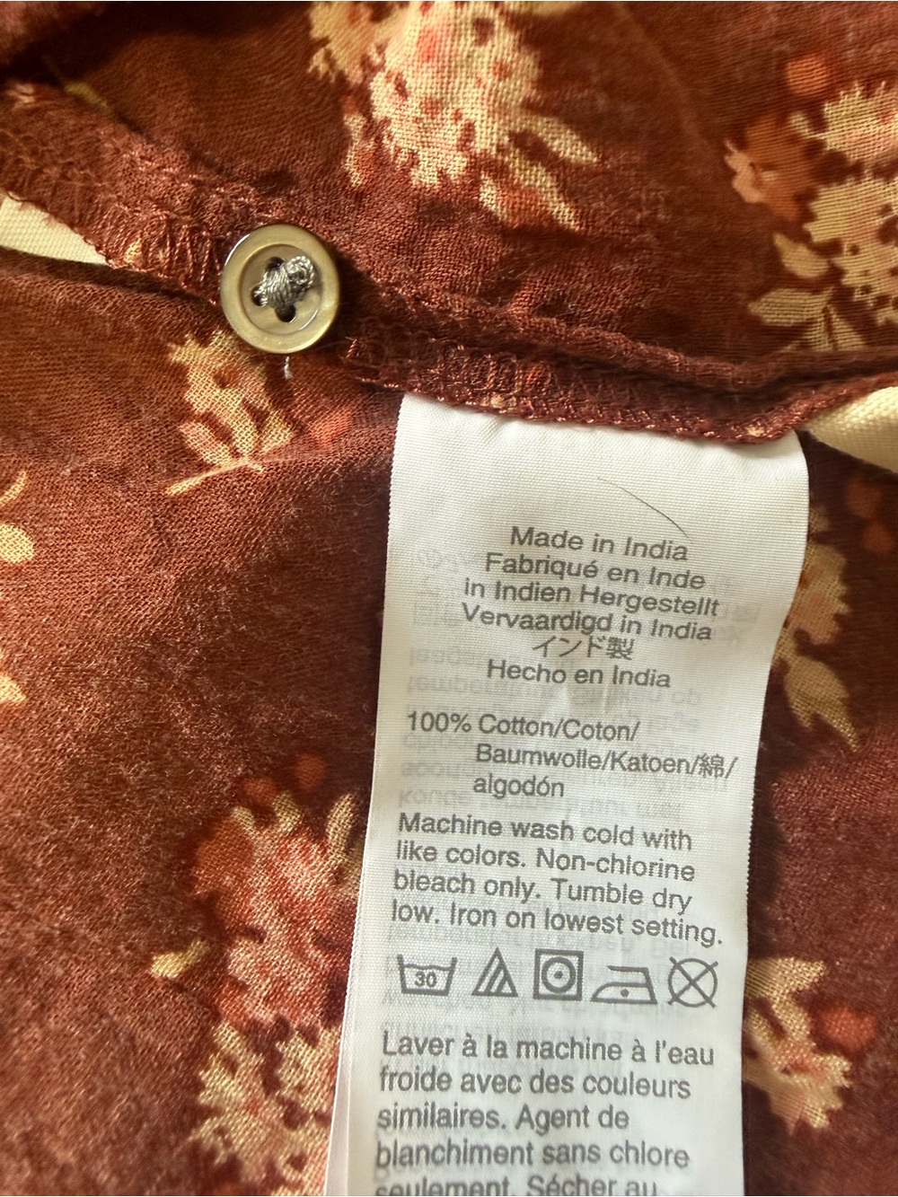 Madewell Floral Ruffle Cotton Blouse Size Small - Picture 6 of 6